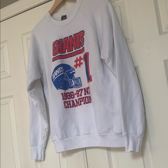 New York Giants Vintage 1986–87 NFL NFC Championship Sweatshirt. Super Bowl 21 - Picture 2 of 5